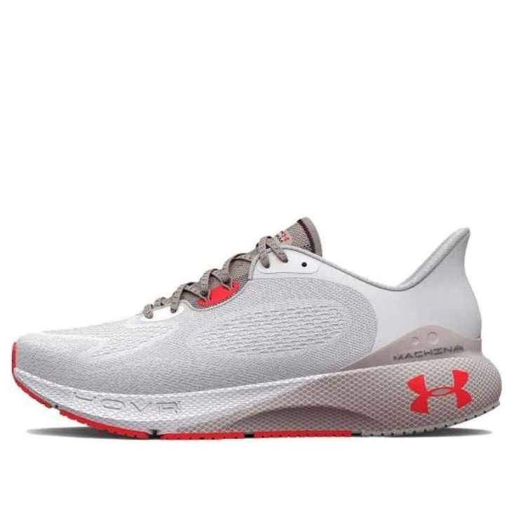 (WMNS) Under Armour HOVR Machina 3 'White Ghost Grey Red' 3024907-104