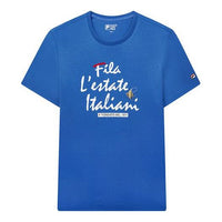 FILA Alphabet Printing Short Sleeve Blue F61M028117F-RB