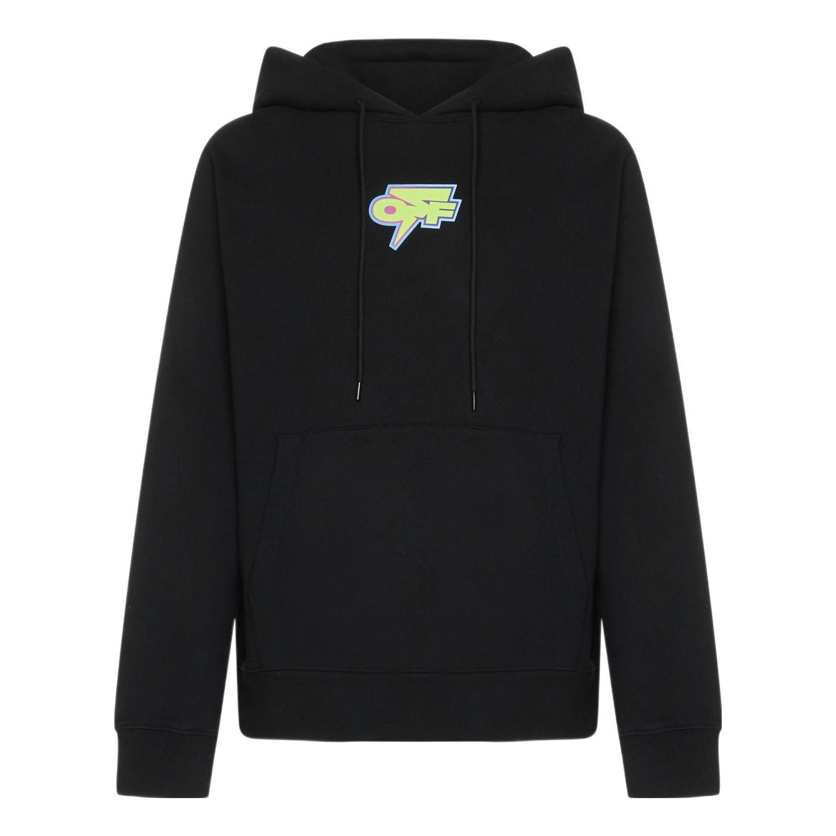 Men's Off-White FW22 Back Logo Printing Hooded Long Sleeves Ordinary Version Black OMBB097F22FLE0064641