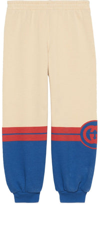 (GS) Gucci Felted Cotton Trousers 'Blue Ivory' 772323-XJF5X-7524