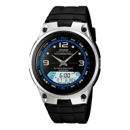 CASIO BlueBlack Analog/Digital Combo AW-82-1A2021