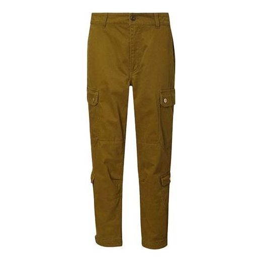 (WMNS) Converse Woven Cargo Utility Pants Asia Sizing 'Olive Green' 10019438-A02