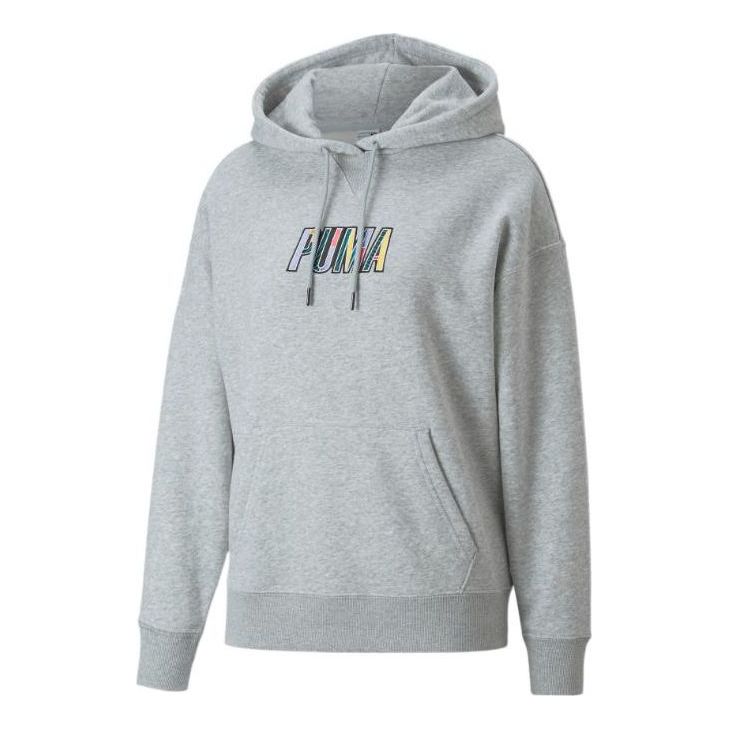 (WMNS) PUMA SWxP Graphic Hoodie 'Grey' 537611-04