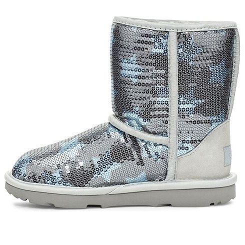 UGG Classic Short ll Sequin Star Big Boys Denim Blue 1107988K-DMB