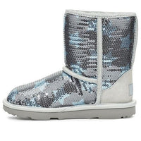 UGG Classic Short ll Sequin Star Big Boys Denim Blue 1107988K-DMB