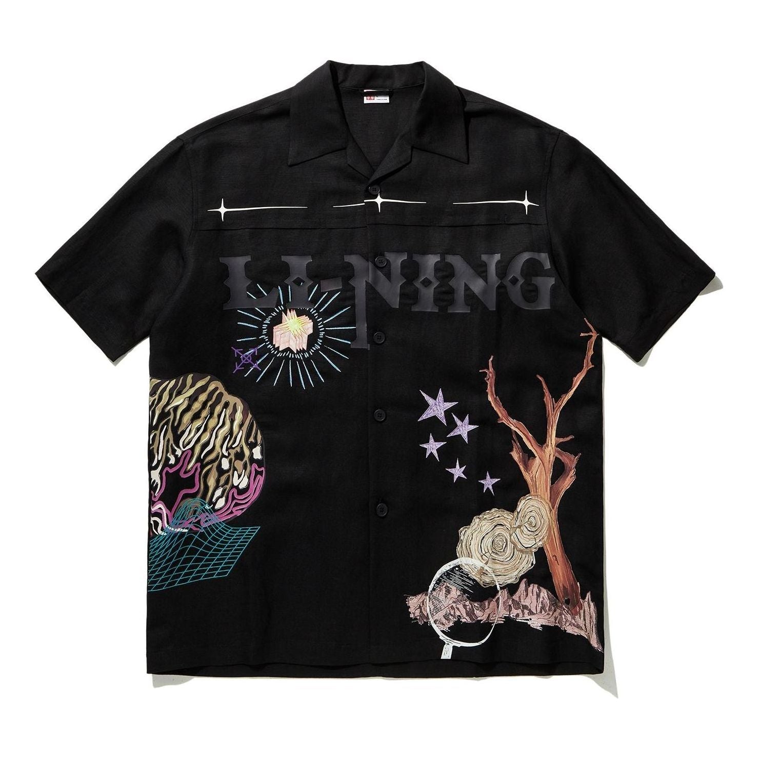Li-Ning Graphic Shirt 'Black' ASHU047-2