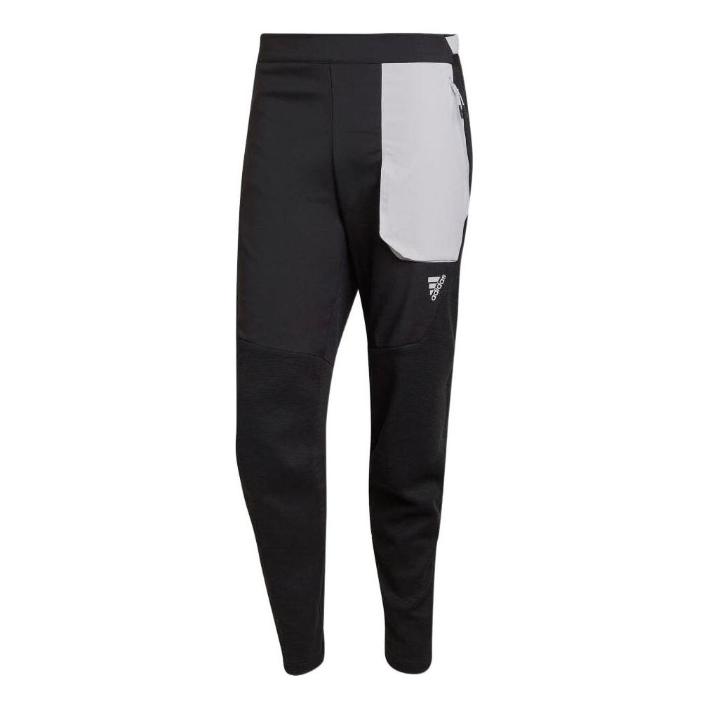 Men's adidas Logo Printing Casual Bundle Feet Sports Pants/Trousers/Joggers Japanese Version Black HG5862