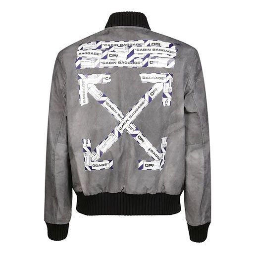 Off-White SS20 Airport Arrow Printing Jacket Men Grey OMEA208S20H900031088