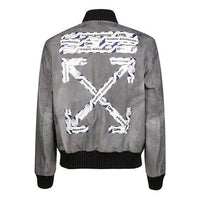 Off-White SS20 Airport Arrow Printing Jacket Men Grey OMEA208S20H900031088