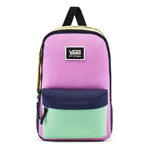 (WMNS) Vans Colorblock In Checkwork Backpack 'Pink Black Green' VN0A4DROVDK