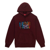 Supreme FW18 Chainstitch Hooded Sweatshirt Burgundy SUP-FW18-940