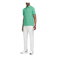 Men's Nike Logo Printing Short Sleeve Green Polo Shirt DH0646-370
