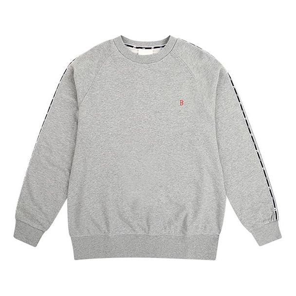 MLB The Red Sox Embroidered Small Long Sleeves Round Neck Unisex Gray 31MTT1941-43M