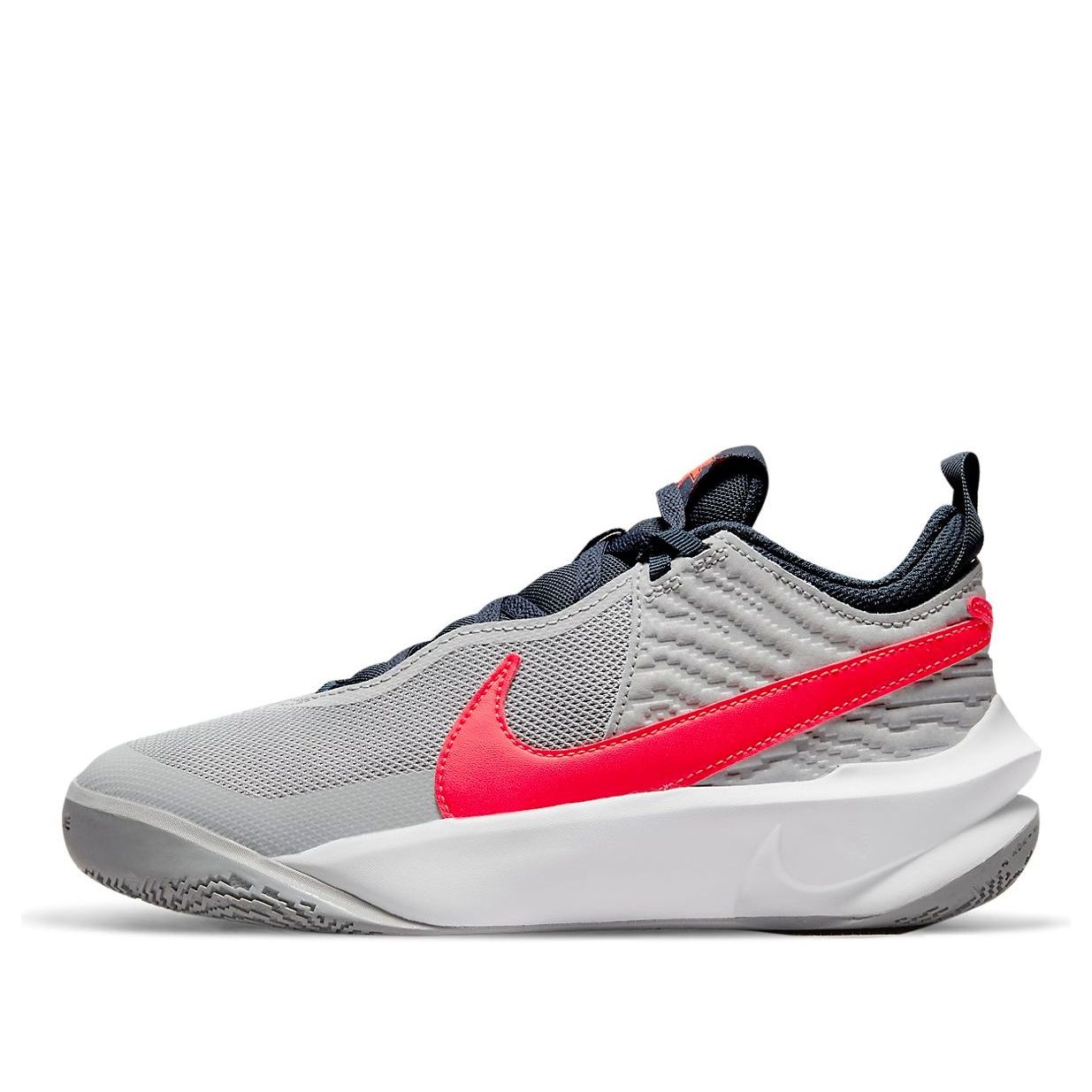 (GS) Nike Team Hustle D 10 Competition Grey/Red CW6735-006