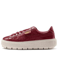(WMNS) PUMA Platform Trace Exotic Lux 'Wine Red White' 367730-02