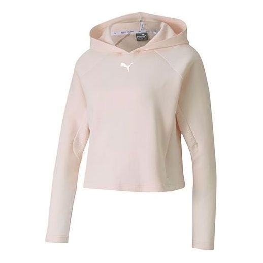 (WMNS) PUMA Evostripe Logo Short Hoodie 'Pink' 582905-17