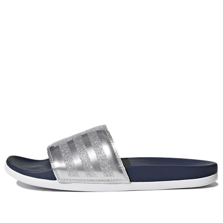 (WMNS) adidas Adilette Cloudfoam Plus 'Silver Blue' CG3411