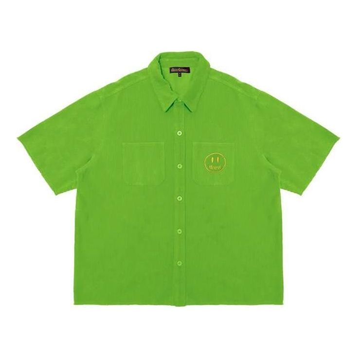Drew House Corduroy Shirt 'Light Green' DR-SS22-159