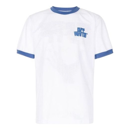 Off-White SS21 Logo Alphabet Printing Short Sleeve Loose Fit White OMAA105R21JER0010140