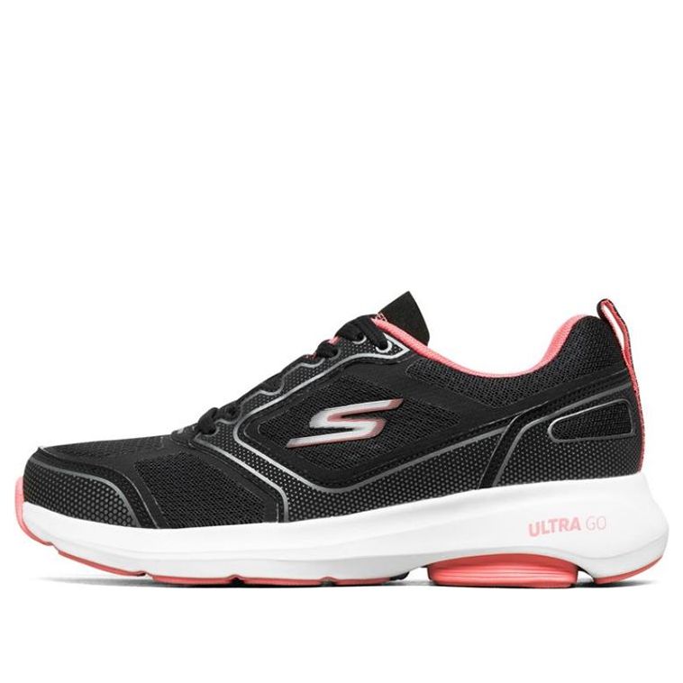 (WMNS) Skechers Go Run Viz Tech 'Black White Pink' 128031-BKCL