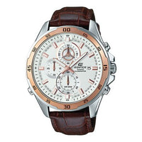 CASIO EDIFICE Series Casual Brown Strap quartz EFR-547L-7A White Analog EFR-547L-7A2021