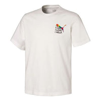 PUMA Graphic Printing Short Sleeve Couple Style White 597656-02