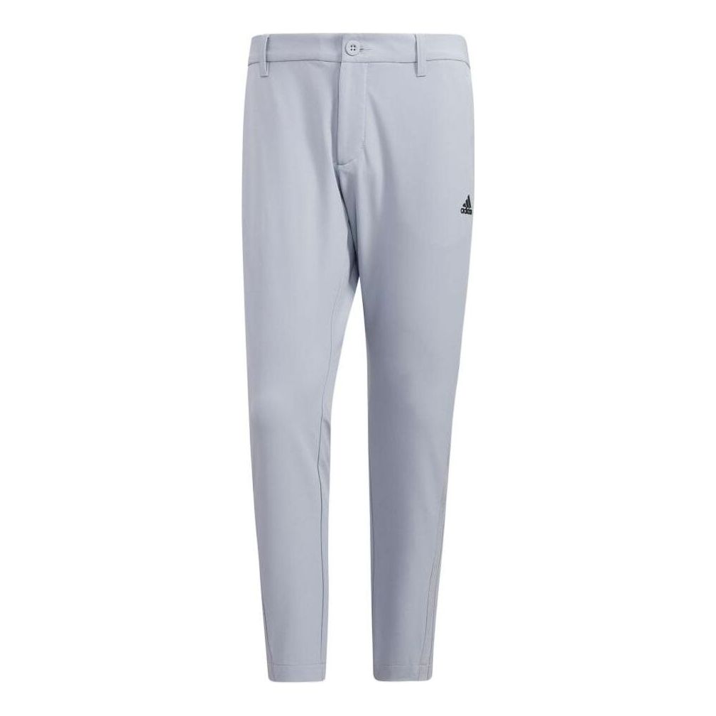 Men's adidas Solid Color Logo Stripe Printing Casual Long Pants/Trousers Gray HA3281