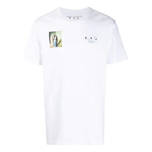 Off-White The Kiss Printing Short Sleeve White OMAA027T20JER0350161