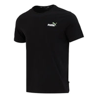 PUMA Sports Training Breathable Round Neck Short Sleeve Black 589015-51