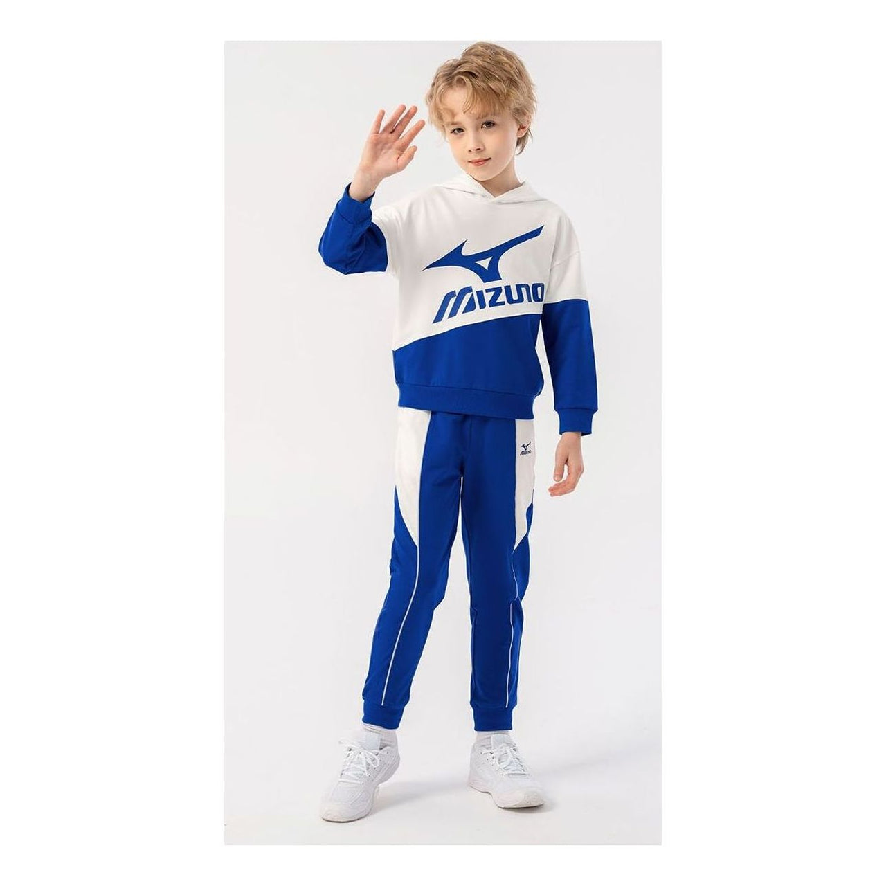 (GS) Mizuno Sportswear Hoodie Suit 'Blue' 32CG3901