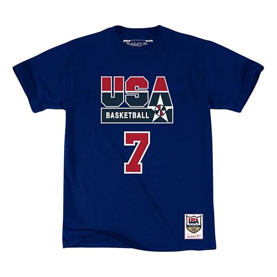Mitchell & Ness Round Neck Short Sleeve American Dream Team 1992 Barcelona BMTRCW18467-USANAVYLBI