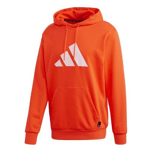adidas M Pack Po Hoob Fleece Lined Printing Sports Fluorescence Red FK2102