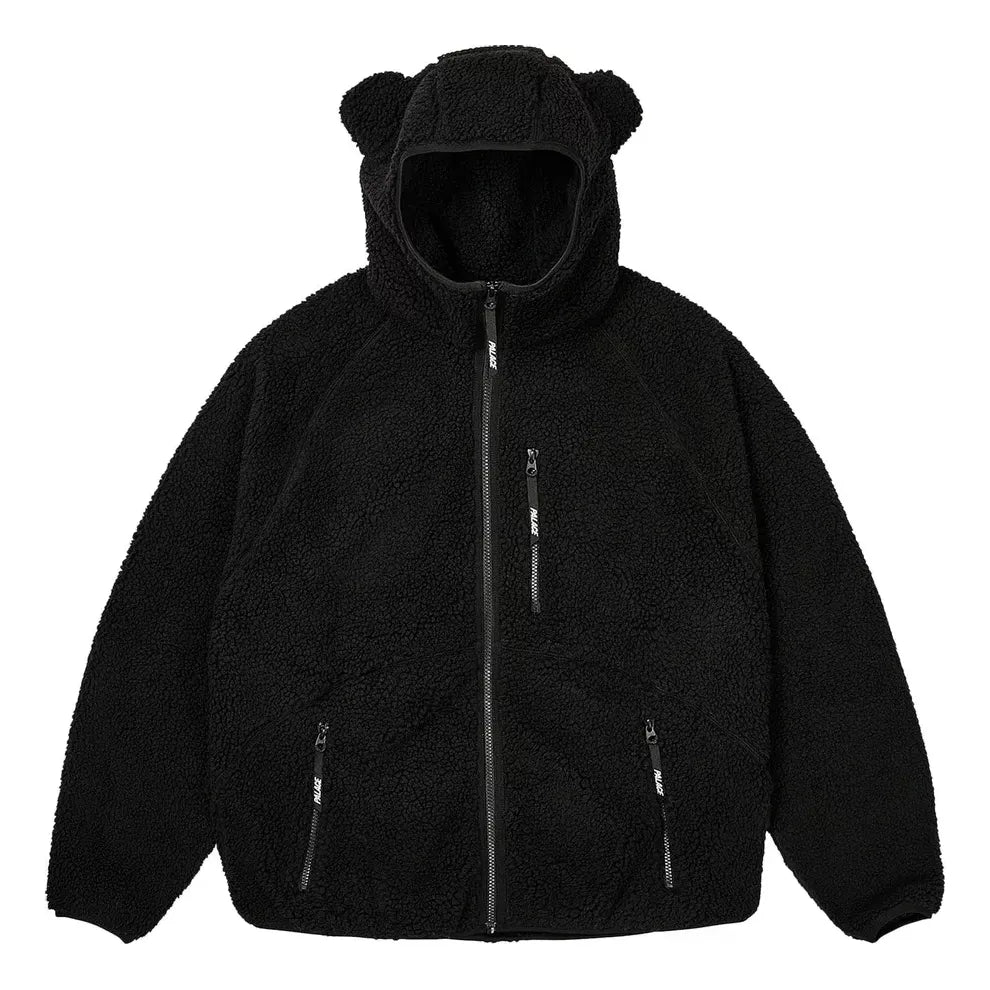 Palace Teddy Fleece Jacket 'Black' P26JK026
