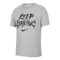 Nike keep staring Quick Dry Breathable Round Neck Running Sports Short Sleeve Gray CT6195-063