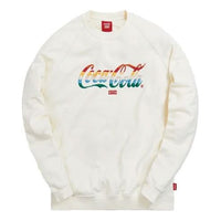 KITH x Coca Cola Crossover Alphabet Logo Embroidered Pullover Unisex White KH2525-104