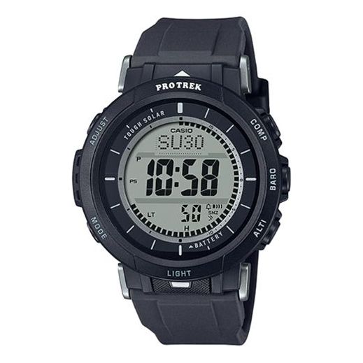 Men's CASIO PRO TREK Series Outdoor Solar Energy Watch Solar Powered Mens Black Digital PRG-30-1