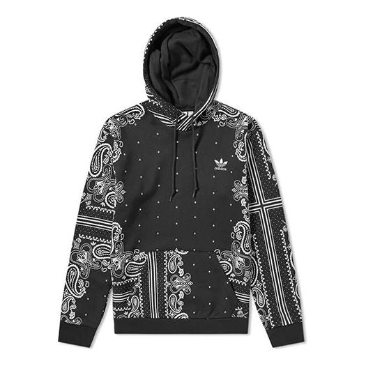 Men's adidas originals Bandana Printing Cashew Drawstring Sports Black DV2010