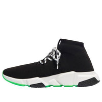Balenciaga Speed Lace Up Trainer 'Black Neon Green' 587289W17041073