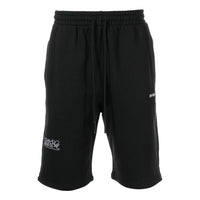 Off-White SS22 Logo Printing Sports Shorts Loose Fit Black OMCI013S22FLE0071001