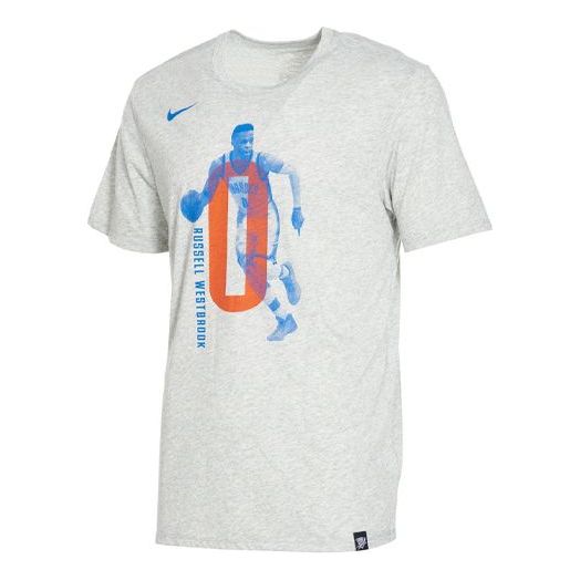 Nike NBA Thunder Westbrook Short Sleeve Gray AA2405-063