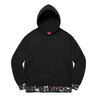 Supreme AOI Icons Hooded Sweatshirt 'Black' SUP-FW21-357