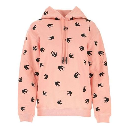 (WMNS) Alexander McQueen Pattern Printing Hoodie Pink 481637-ROR61-5701