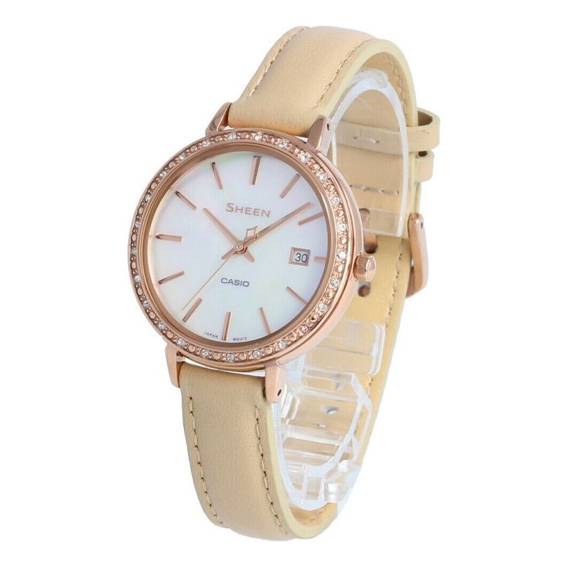 CASIO Female SHEEN Japan / South Korea Fashion Creamy Analog SHE-4052PGL-7B