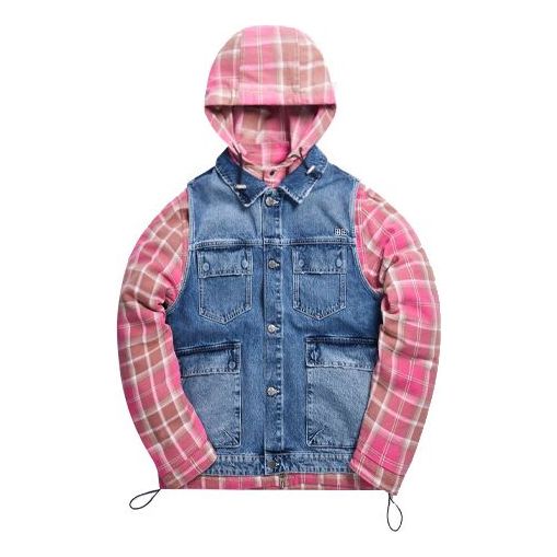 KITH X KSUBI KASH Denim Plaid Jacket Unisex Pink KS5000004957