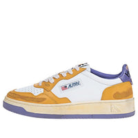 (WMNS) Autry Medalist Low Super Vintage Sneakers 'White Purple Yellow' AVLW-CL03