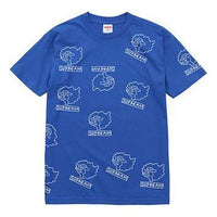 Supreme FW17 Gonz Heads Tee Royal Sausage Mouth Cartoon Short Sleeve Royal Blue T-Shirt SS18-0283