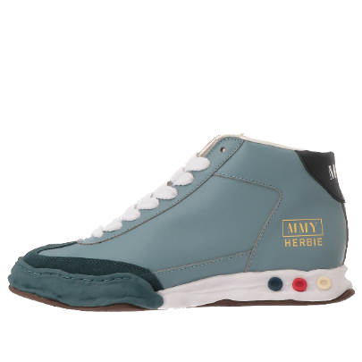 Maison MIHARA YASUHIRO HERBIE OG Sole Leather High-top Sneaker 'Blue' A09FW701-BLU
