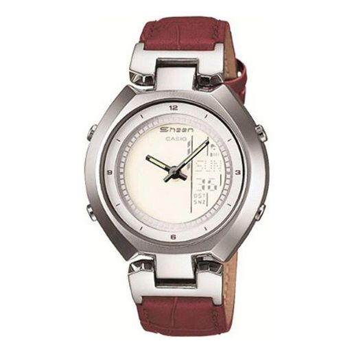 CASIO SHEEN Series Business Waterproofes Red Gray Analog SHN-6001L-4BDR