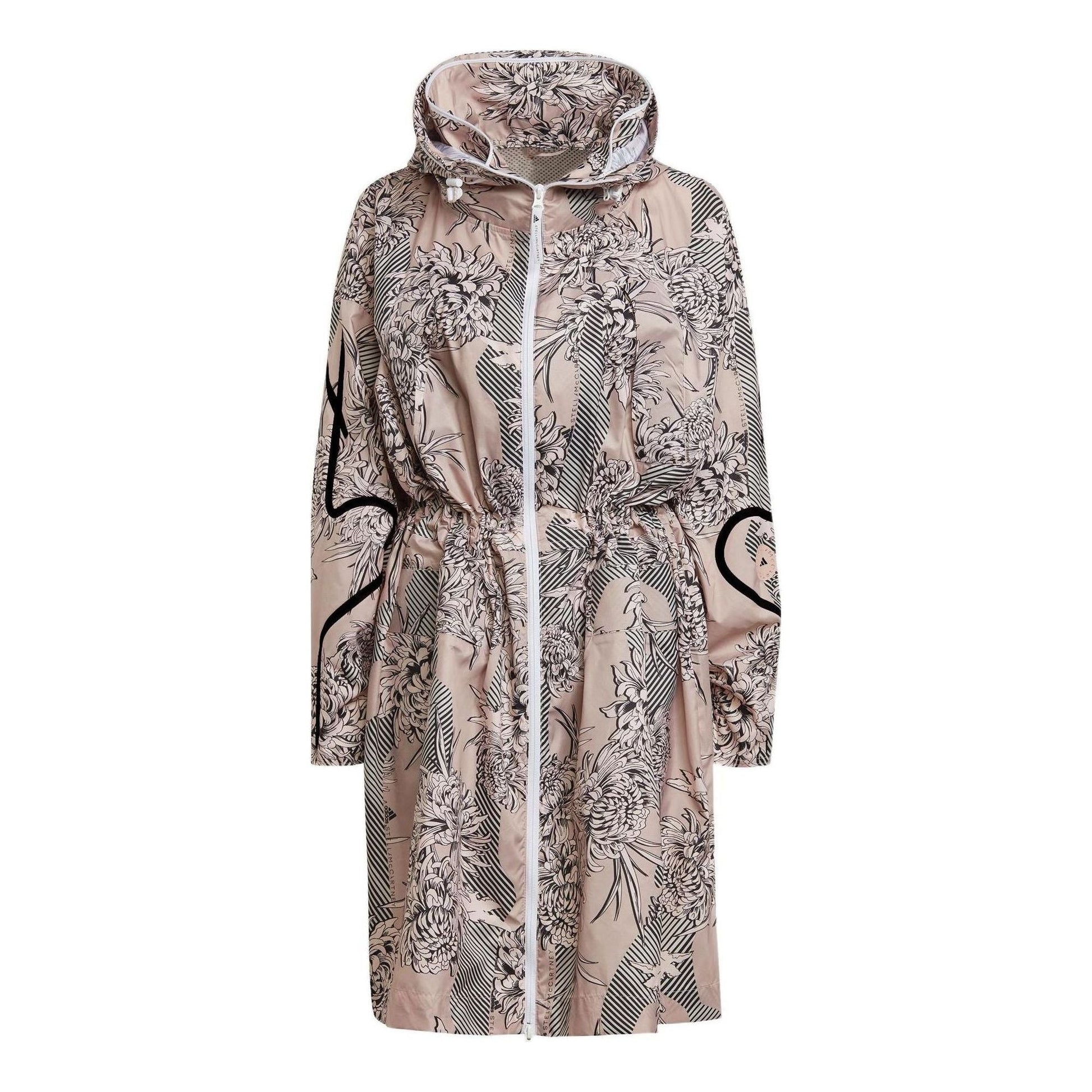 (WMNS) adidas by Stella McCartney Long Lightweight Parka Jacket Asia Sizing 'Pink Black' GM0484