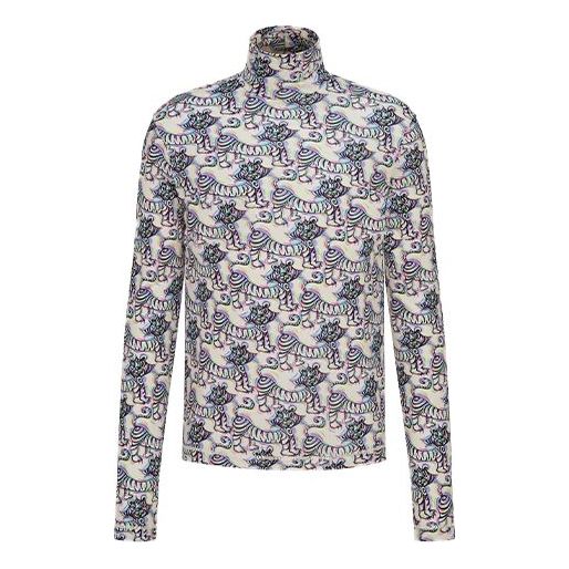 Men's DIOR x KENNY SCHARF Crossover FW21 High Collar Printing Long Sleeves Multicolor 193J641A0712-C084
